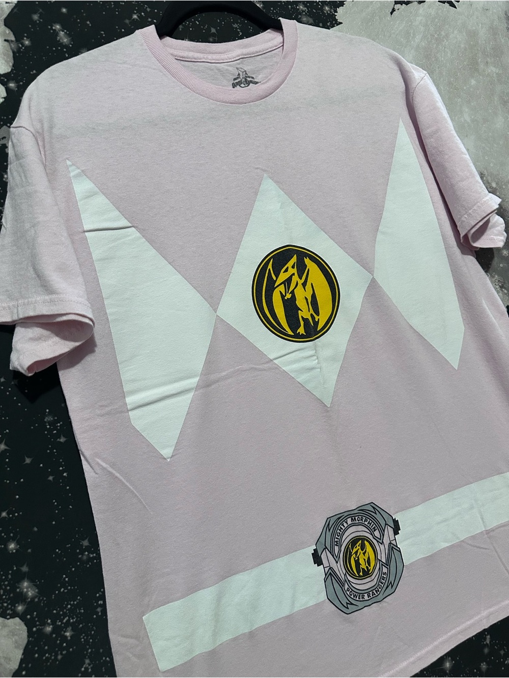 Mighty Morphin Power Rangers Pink Shirt - Picture 3 of 9